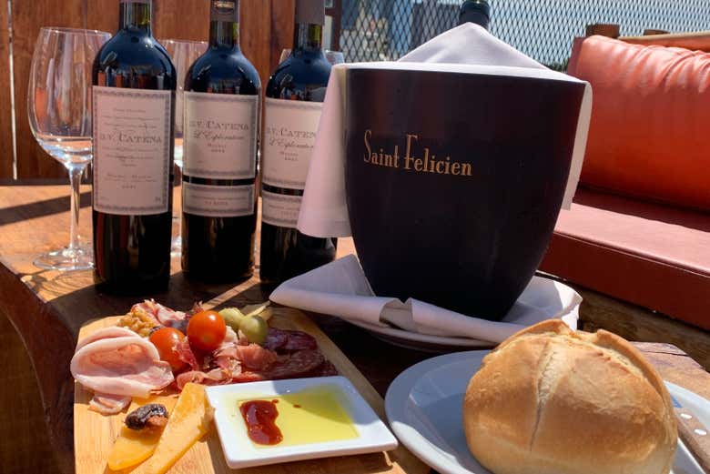 Todo listo para la degustación