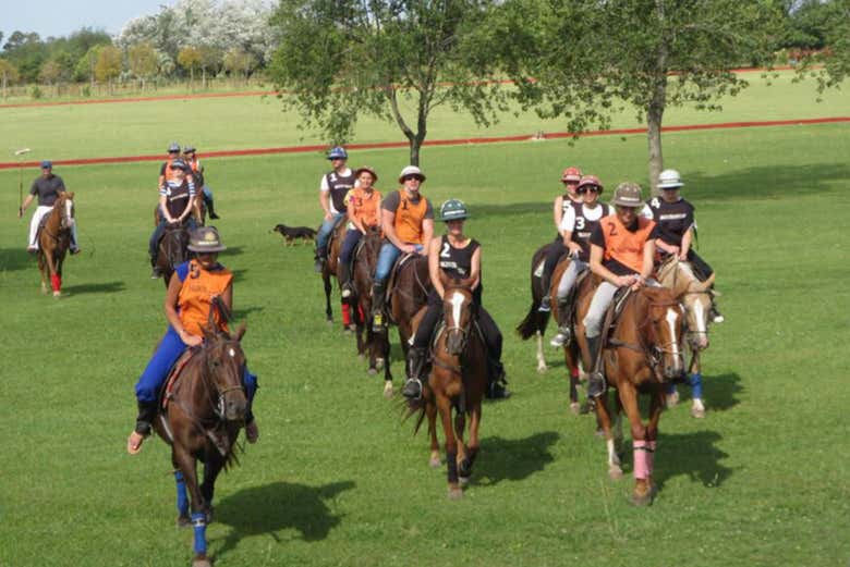 Preparados para jugar al polo
